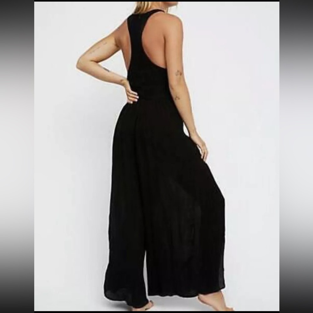 NWOT Free People Amalfi One-Piece Jumpsuit Sz 4 Embroider Endless Summer Z142-9 - Picture 2 of 2